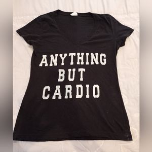 Graphic V Neck Tee-Ladies Fit